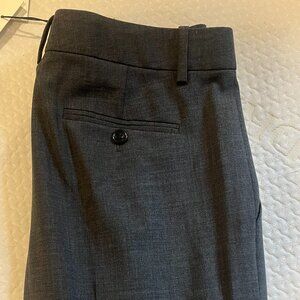 Theory Charcoal Trousers - Sevona Stretch Wool - Size  4 - Never Worn